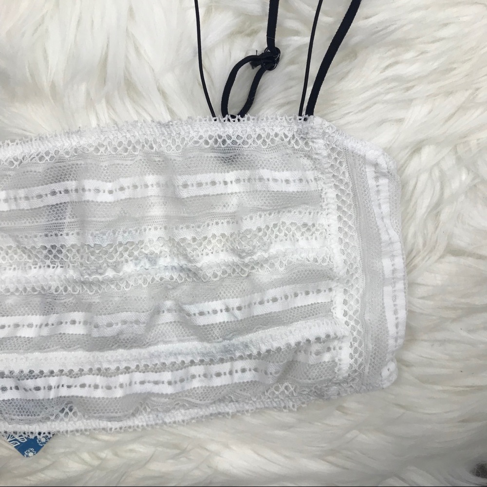 ❤️Free People Karina Mesh Bralette White G1544 - Picture 3 of 8